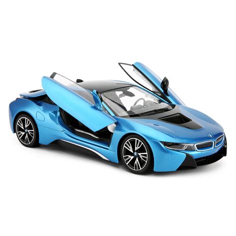 1:14 Battery Operated Remote Control BMW i8 - Blue - Toy Sense