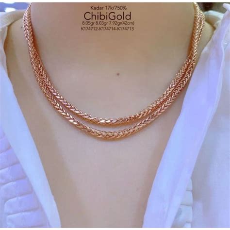 Jual CHIBIGOLD Kalung Emas Victory Emas 750 Kadar 17k CHIBI Gold