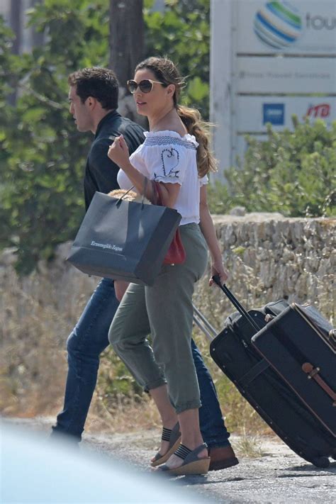 KELLY BROOK Arrives at Airport in Mykonos 05/27/2018 – HawtCelebs