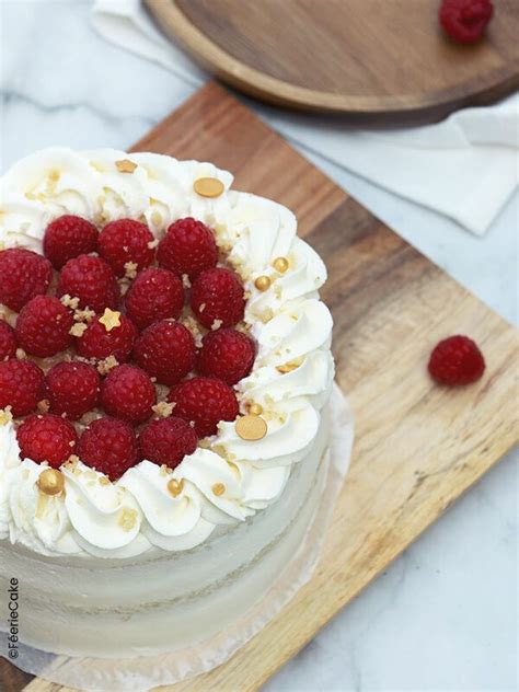 Layer cake pêche et framboise Féerie cake Cake Chocolat Mini