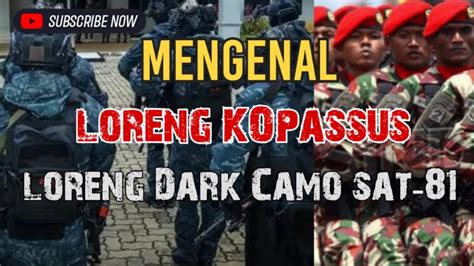 Loreng Kopassus Dan Dark Camo Sat 81 Kopassus⚡ Youtube