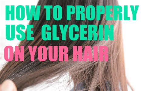 Glycerin For Hair