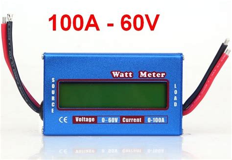 Watt Meter 100A 60V DC Energy Current And Voltage Meter