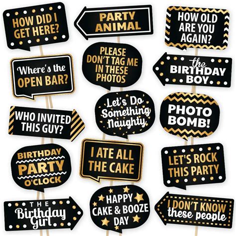 Amazon Happy Birthday Photo Booth Props By Partygraphix European