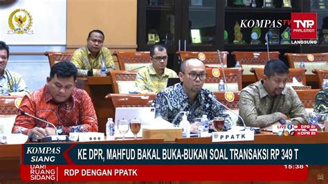 Datangi Dpr Mahfud Md Bakal Bongkar Soal Transaksi Rp Triliun Di