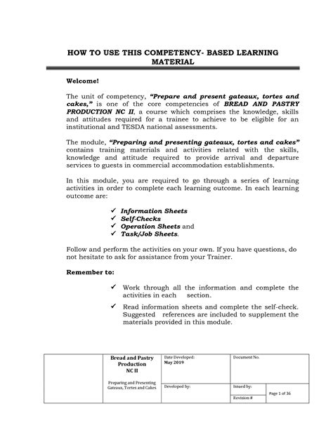 Solution Tesda Training Methodology I Competency Based Learning