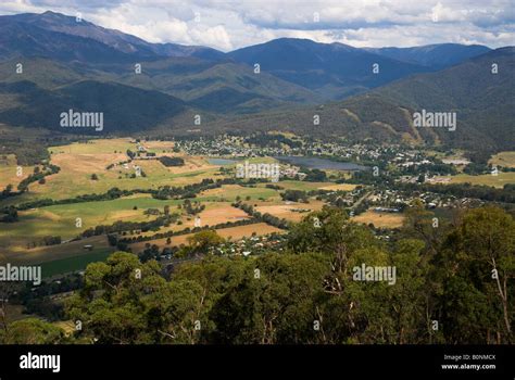 Mount Beauty Township Victoria Australia Stock Photo Alamy