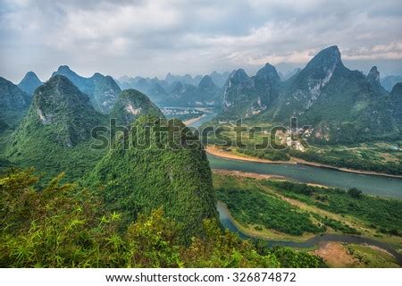 China Karst Mountain Landscape Guilin Stock Photo (Edit Now) 326874872 ...