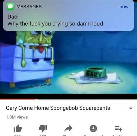 it hurts | Gary's Song / Gary Come Home | Know Your Meme