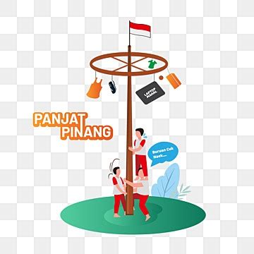 Indonesia Independent Day Vector Hd Images, Indonesia Independence Activity Panjat Pinang ...