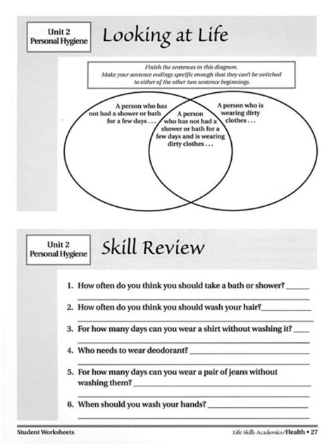 Life Skills Worksheets For Adults Pdf — Db