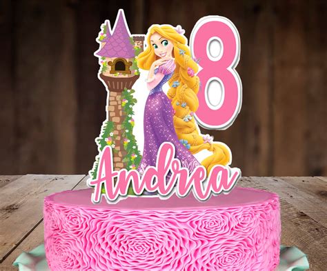 Buy Tangled Princess Rapunzel Birthday Cake Topper Featuring Rapunzel