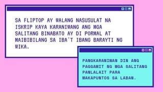 Fliptop Lines Tagalog Examples