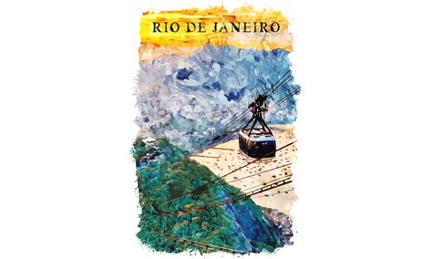 Rio De Janeiro South America Watercolor Graphic by Poster Boutique