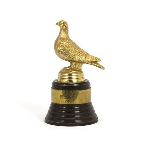 Vintage 1950s Pigeon Racing Trophy No5 By Lacklusterco On Etsy