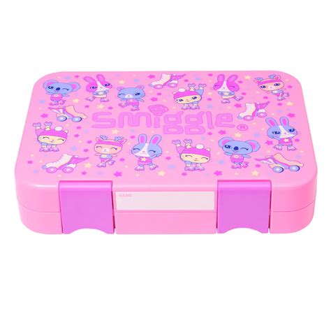 Smiggle Movin Lunch Box Bento Medium Pink Y