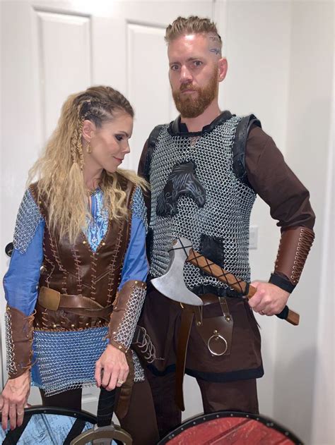 Ragnar And Lagertha Diy Costumes Viking Costume Adult Costumes Diy