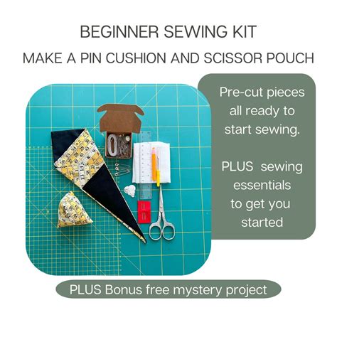 Beginner Sewing Kit Pre Cut Craft Kit With Sewing Essentials Starter