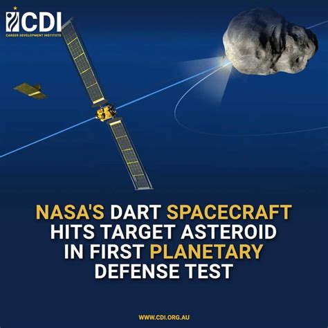 Nasas Dart Spacecraft Hits Target Asteroid In First Planetary Defense Test