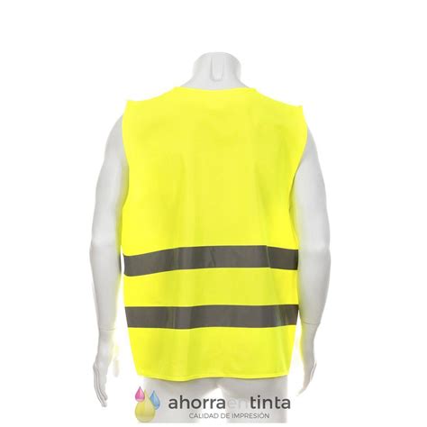 Chaleco Amarillo Fluor Con Bandas Reflectantes Homologado