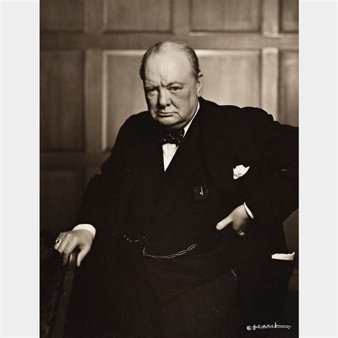 YOUSUF KARSH (1908-2002) Winston Churchill. | Swann Galleries App