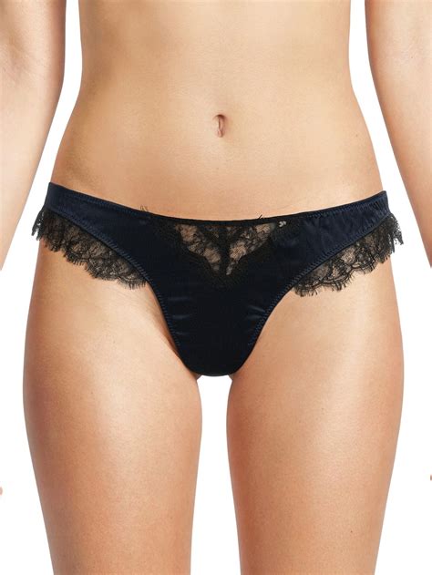 Womens Kiki De Montparnasse Lace Inset Thong Fenwick