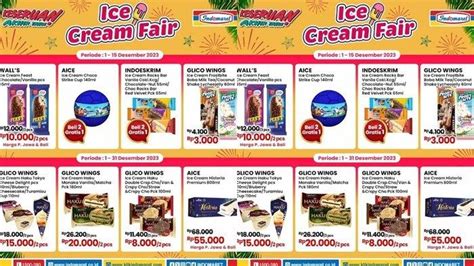 Katalog Promo Indomaret Hari Ini Senin Desember Es Krim Walls