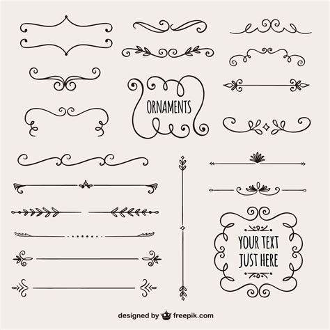 Simple Calligraphy Border Designs