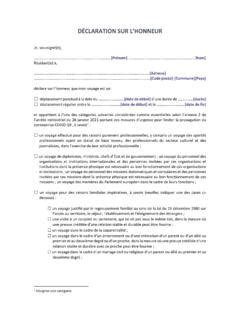 DÉCLARATION SUR LHONNEUR d 201 claration sur l honneur pdf PDF4PRO