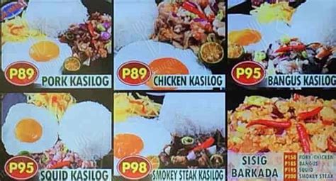 Menu at Sisig Hooray, Cainta, Q Plaza