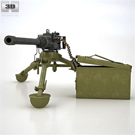 Browning M2 3D model - Hum3D