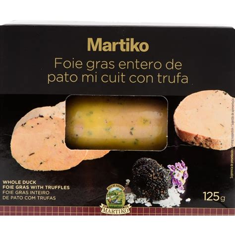 Foie Gras Entero De Pato Mi Cuit Con Trufa Sin Gluten Envase G