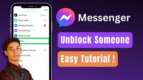 How To Unblock Someone On Messenger YouTube