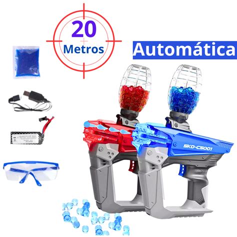 Brinquedo Arminha Arma Autom Tica Recarregavel Lan A Bolinha Gel Tiktok