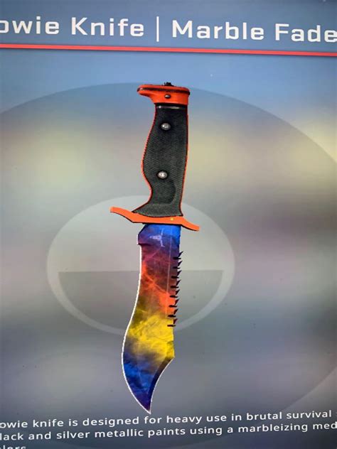 Csgo Bowie Knife Marble Fade Fn Market Rate Toys Games Video