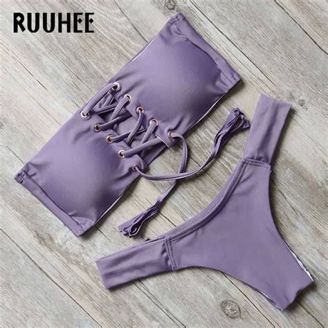 Aliexpress Buy Ruuhee Bikini Swimwear Swimsuit Bathing Suit Women