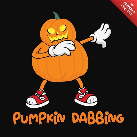 Pumpkin Dabbing T Shirt Design Template Free Design Template