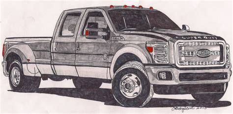 Ford Truck Sketch at PaintingValley.com | Explore collection of Ford
