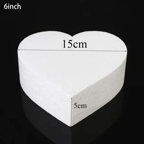 OYDWEI Stylish Heart Shaped DIY Cake Foam Mould Polystyrene Styrofoam