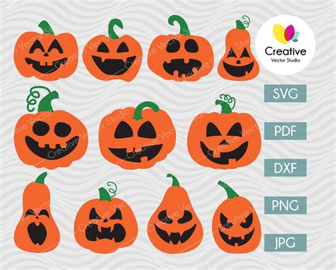 Halloween Pumpkin SVG Bundle | Creative Vector Studio