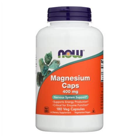 Now Foods - Magnesium 400mg - 1 Each 1-180 CAP, 1 ct / 180 capsule - Kroger