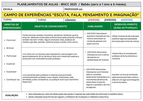 Planejamento Anual Pronto De Acordo Com A Bncc