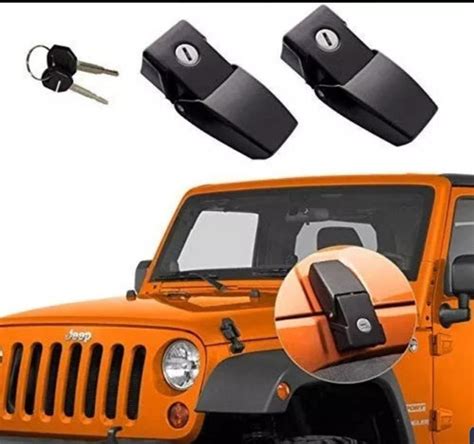 Ganchos De Seguridad Cofre Jeep Jk 07 19 Metalico Envío gratis