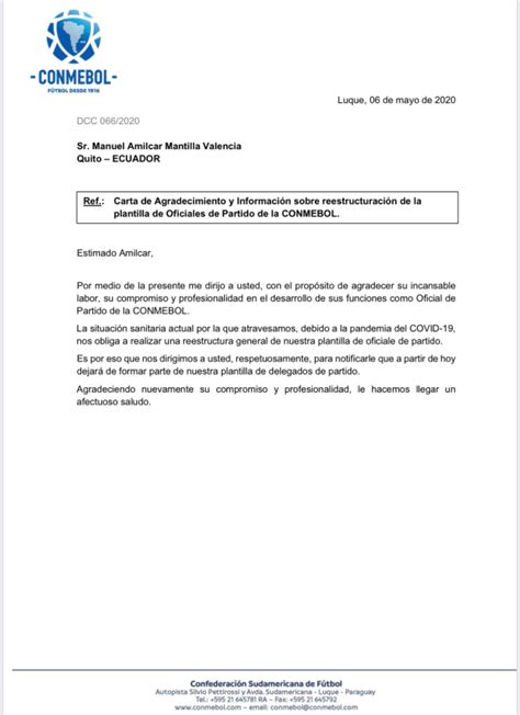 Amilcar Mantilla Fue Removido De Su Cargo En Conmebol