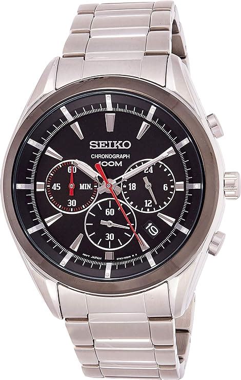 Seiko Orologio Cronografo Quarzo Uomo Con Cinturino In Acciaio Inox