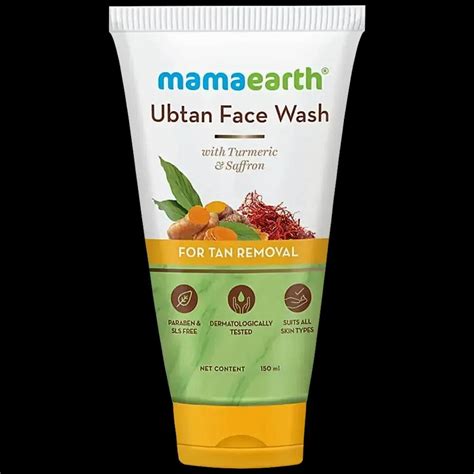 Mamaearth Ubtan Face Wash With Turmeric Saffron For Tan Removal Ml