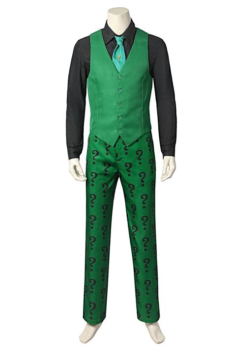 The Batman Riddler Cosplay Costume 1966 TV Edward Nygma Halloween