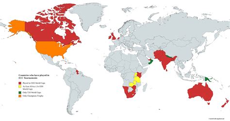 Countries who have played in ICC Tournaments : r/Cricket