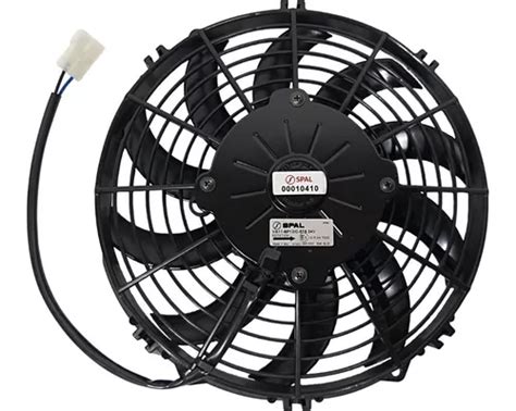 Eletroventilador Ventoinha Radiador Spal 24v Soprante 10 Pol