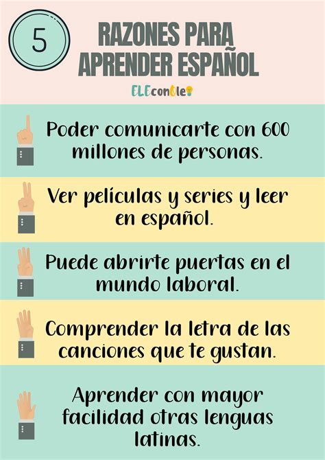 Razones para aprender español Eleconole